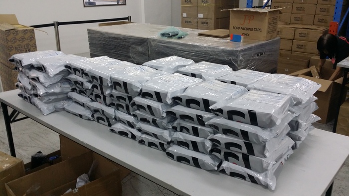Labeled and ready to ship