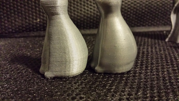 With Vapor Smoothing, your prints can look injection molded. Both parts were printed with 200 micron resolution, but the cat on the right was vapor treated for 15 minutes. We love printing in ABS for just this reason.