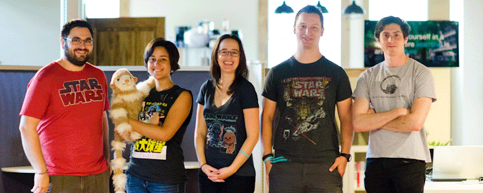 Ryan Tropf, Mr. Tipps, Caroline Lamarque, Lindsey Tropf, Paul Burgermeister, and Sam Sewall.