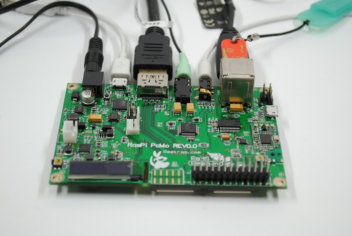 Connectors on one side of the device