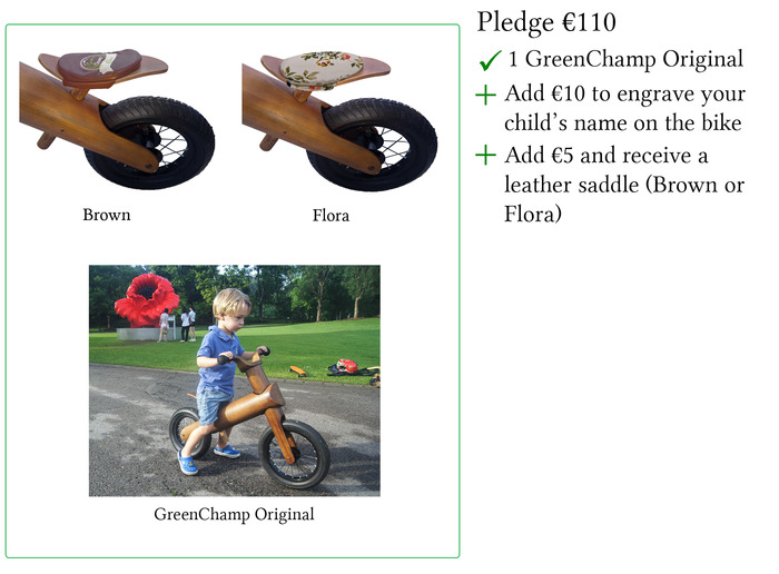 Engraving and saddle options