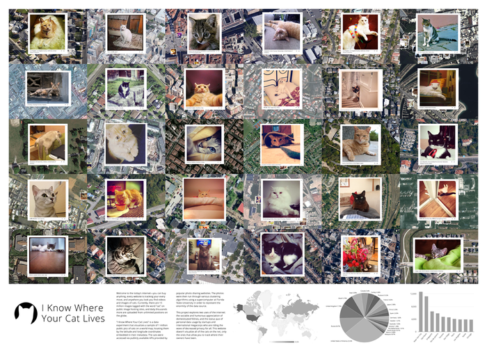 Signed archival inkjet print with 30 cats!
