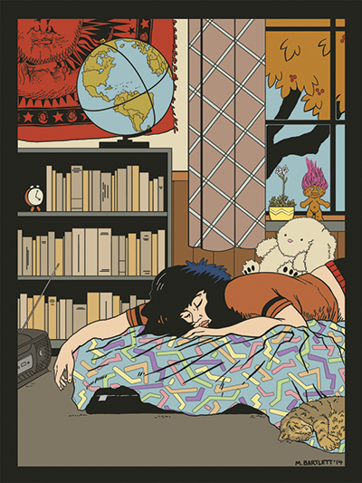 Marigold Barlett's "1990" postcard