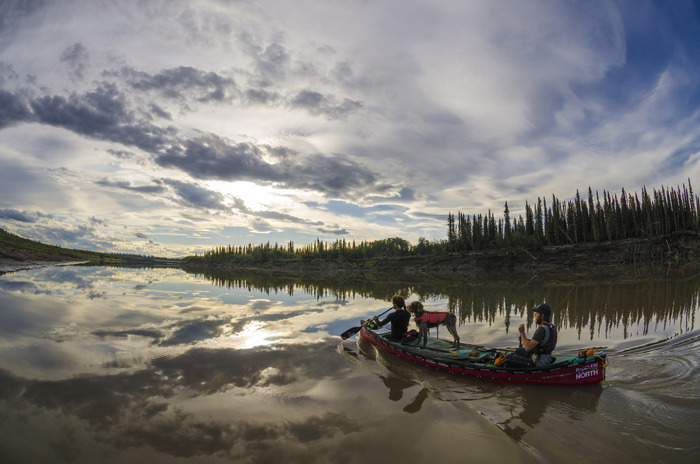 Oily Reflection on the Husky Channel