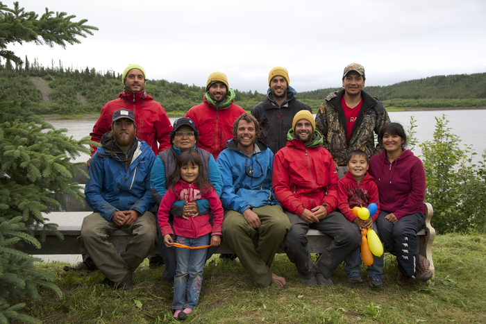 First Nations Family we spent the afternoon with on the Peel River