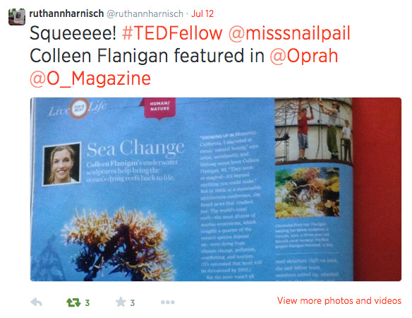 Ruth Ann Harnisch, one of the lead project donors.. tweet!