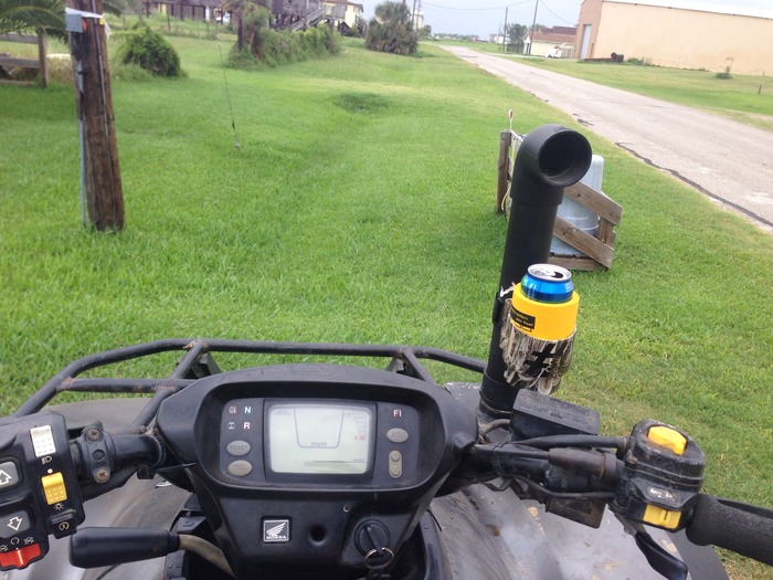 On your atv riding the trails