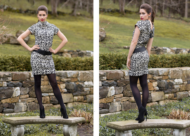 Betty in Novelty Leopard Jacquard