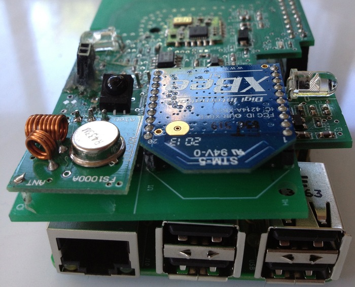 Pi-Home + Raspberry Model B+