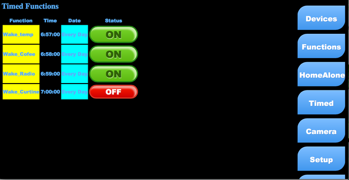 Screen shots from Maestro's software