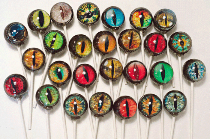 Original Creature Eye Lollipops by Designer Lollipop