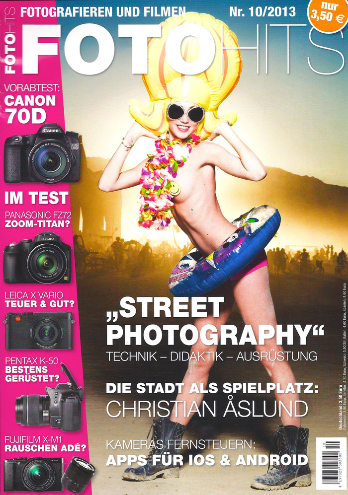 The Human Light Suit on the cover of FOTO HITS Germany