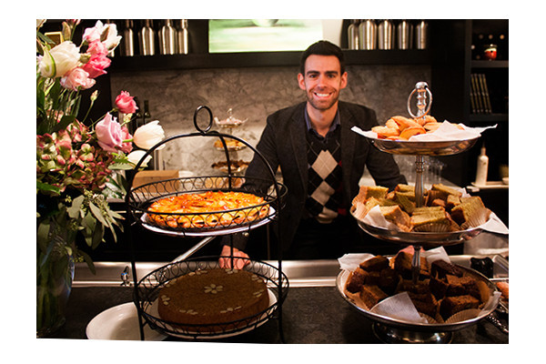 Jonas Laughlin, owner of Laughlin's Bakery