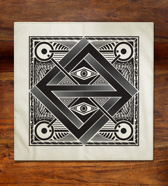 premium cotton bandana, 22in x 22in