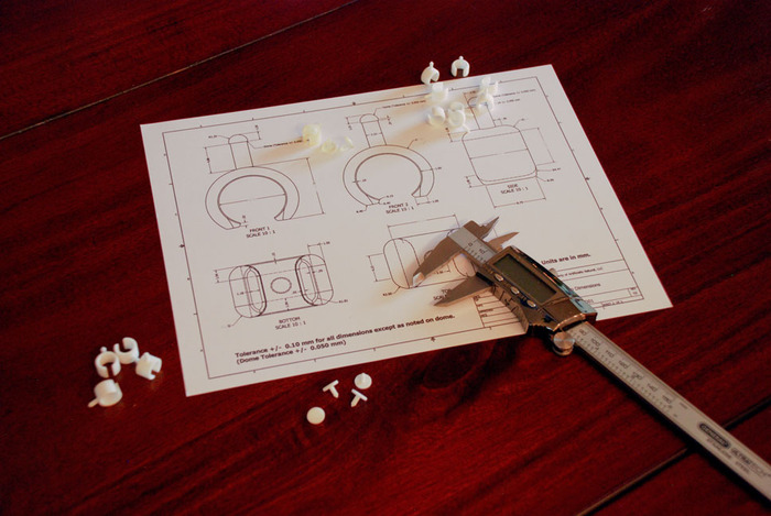 Prototype clamps and drawing
