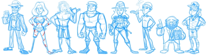 Character Designs by Junior Bruce