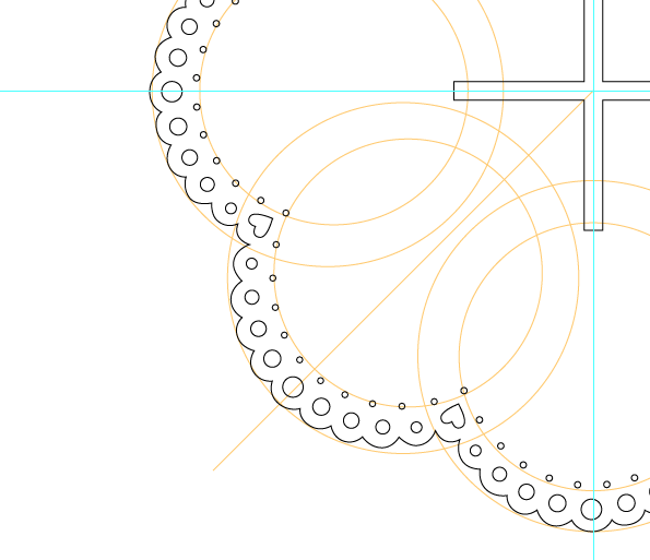 It's then turned into vector artwork and set up for laser cutting!