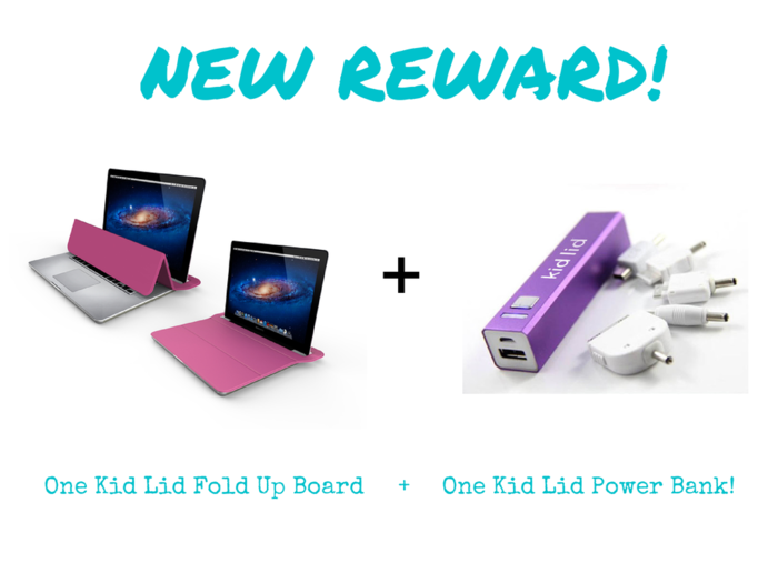 New Reward Added! Kid Lid Fold Up Board + Kid Lid Power Bank (Portable USB Charging Battery!)