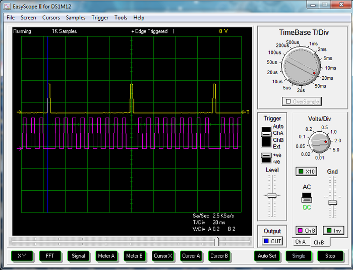 This pic above shows the indexing (yellow) and assigning waveforms (pink).