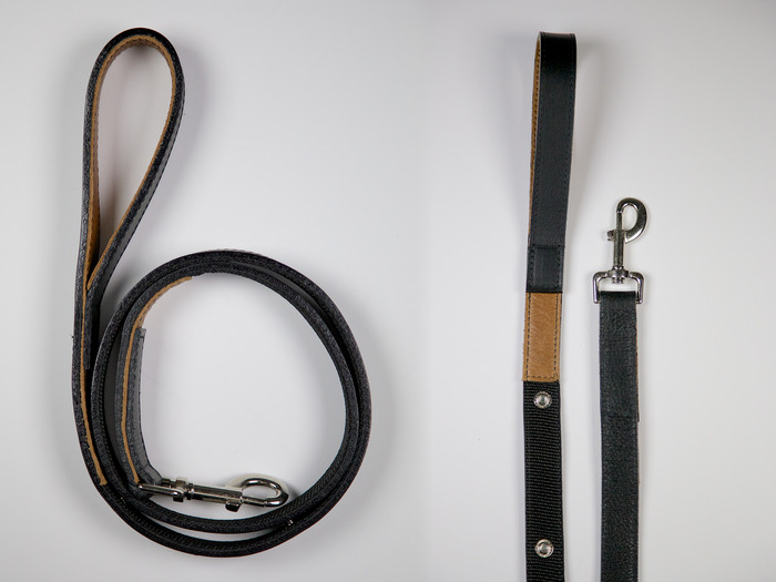 All leather leash.