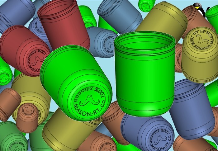 The smooth sided koozie is now an option as well!