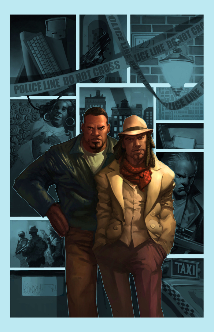 Watson and Holmes V1 trade cover art - Ryan Wardlow paint over RIck Leonardi Pencils