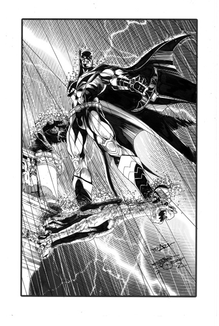 Batman commission by ChrisCross from the collection of Aric Shapiro