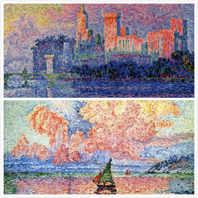 We drew inspiration from impressionist paintings.