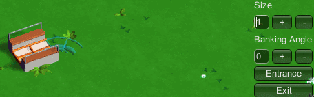 Variable track size and banking angle controls. (Placeholder UI)