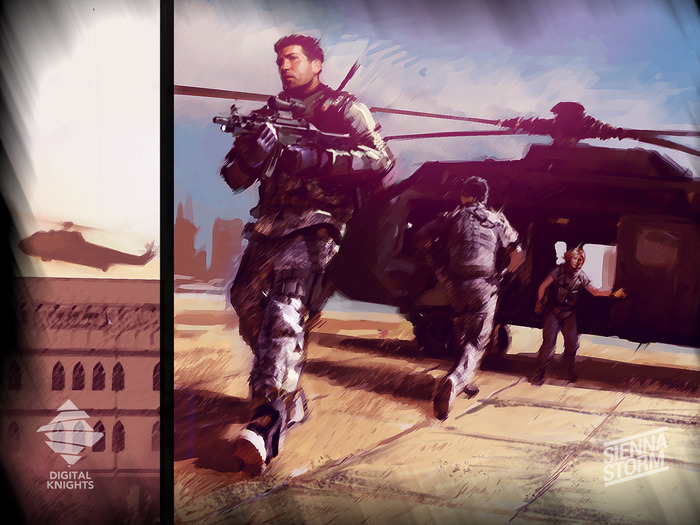 Actual in-game art with hidden UI