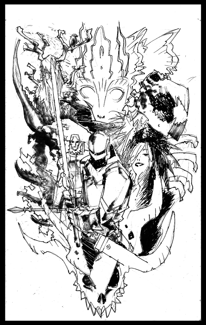 Image for special edition poster reward. Final will be in color.