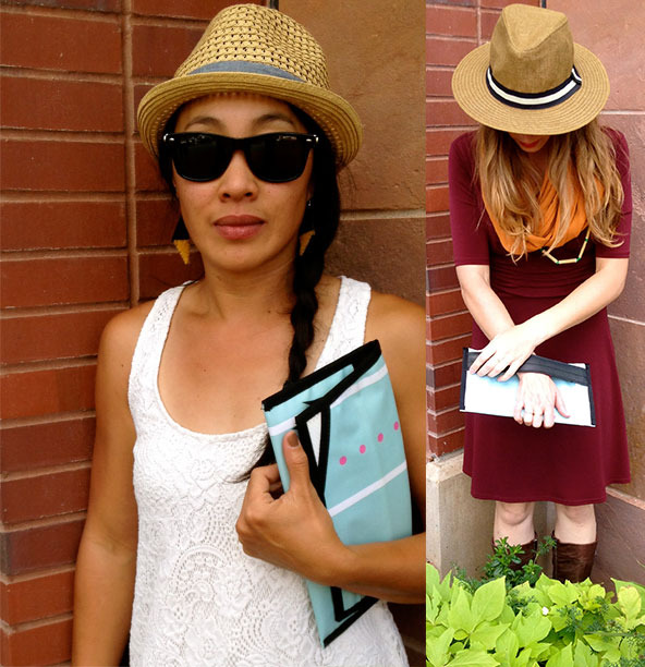 Off the bike, the stylish bags don't look like gear