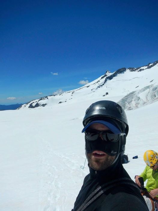 AK Guide, Jared Steyaert, on a trip to in New Zeland, 2014