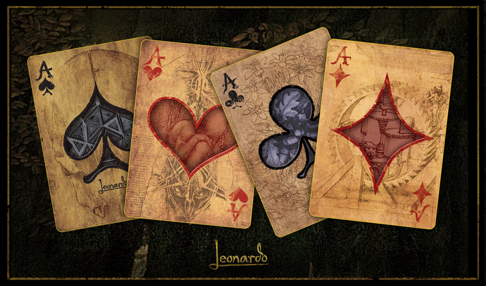 Leonardo | Art Playing Cards by Dent-de-Lion du Midi