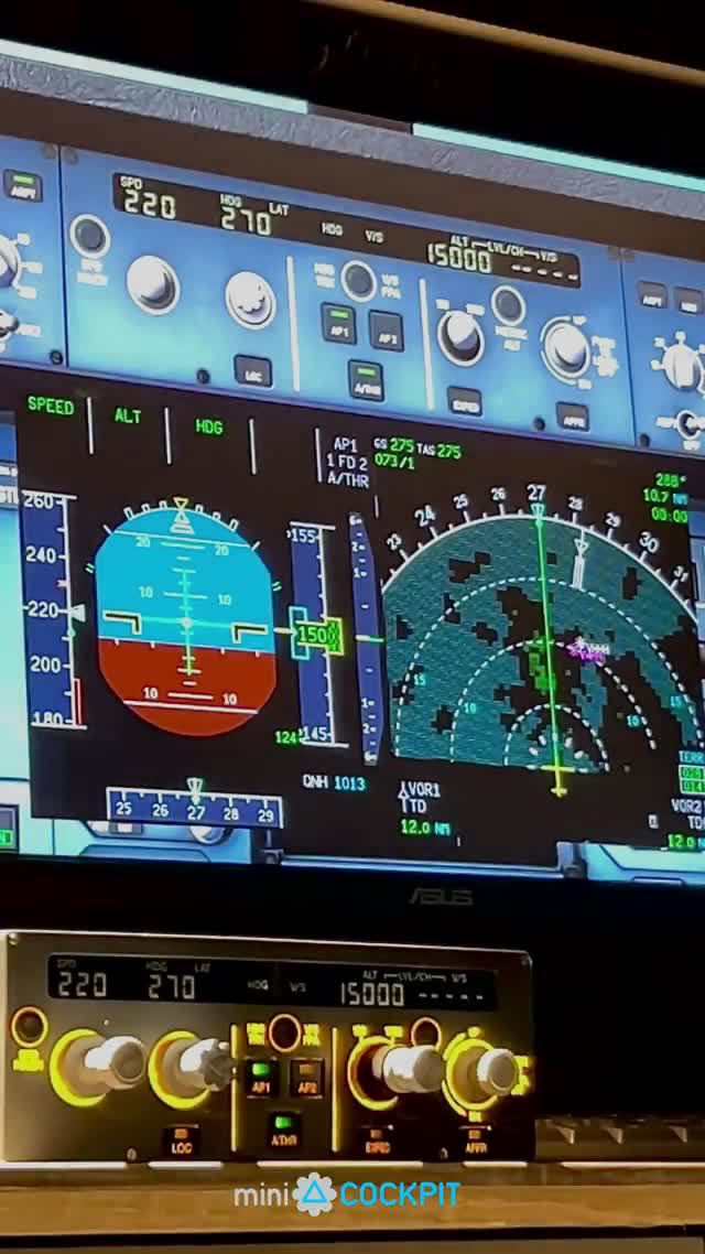miniFCU - FlightSim Autopilot Module made by Airbus Captains by