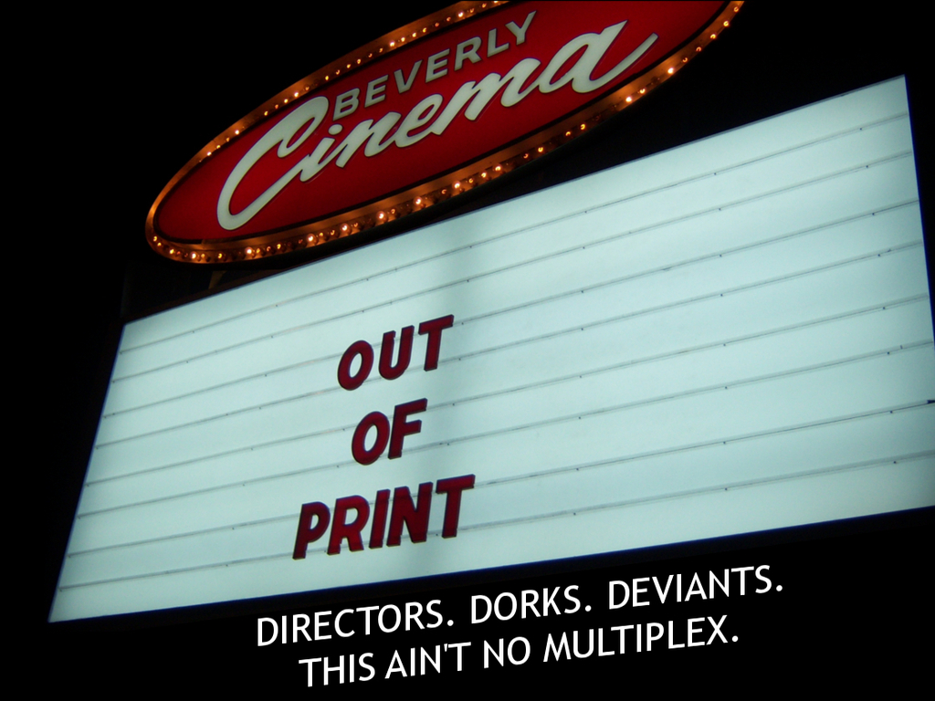 Out of Print - A Documentary about the New Beverly Cinema's video poster