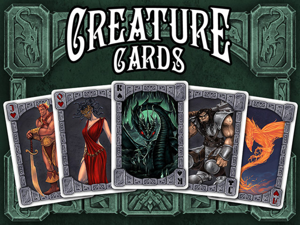 Creature Cards - monstrous playing cards for games or rpgs's video poster