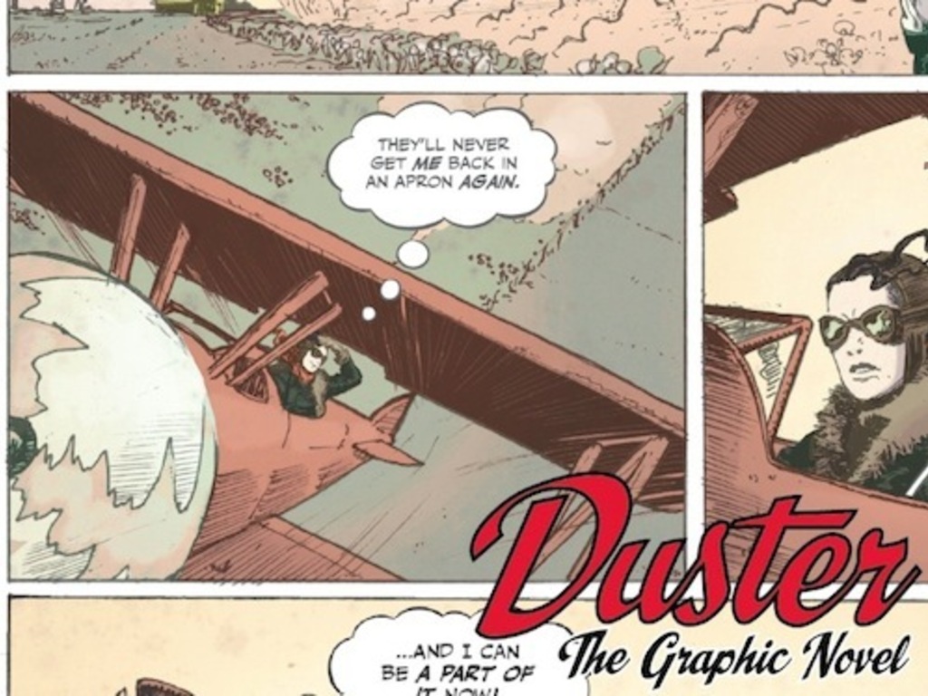 DUSTER: The Graphic Novel's video poster
