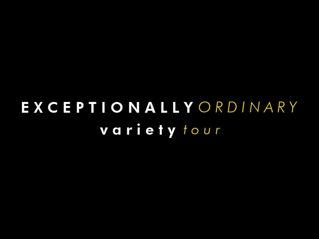 The Exceptionally Ordinary Variety Tour's video poster