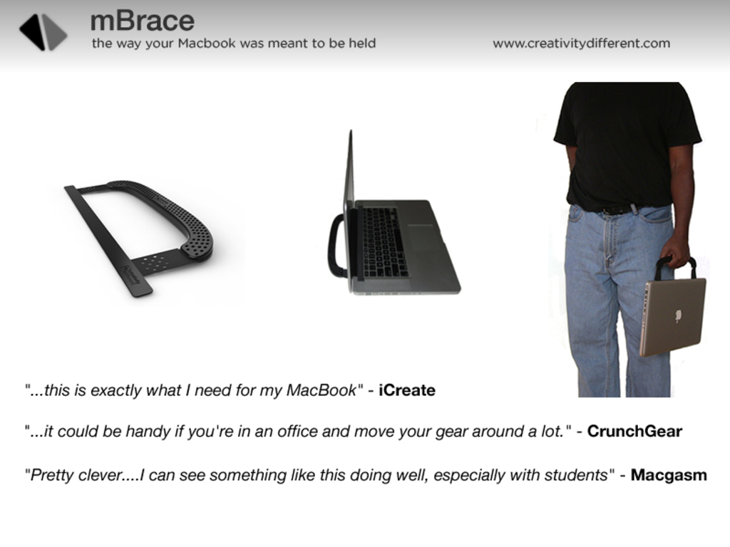 mBrace - the way your Macbook was meant to be held's video poster
