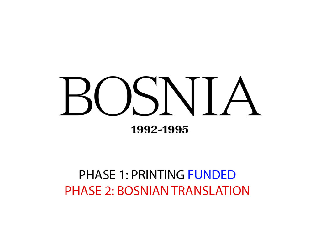 The Bosnia Book Project. Bosnia 1992 - 95's video poster