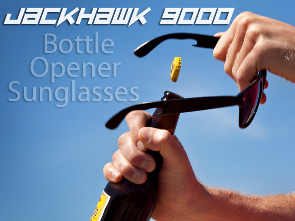 JackHawk 9000 - Titanium Bottle Opener Sunglasses's video poster