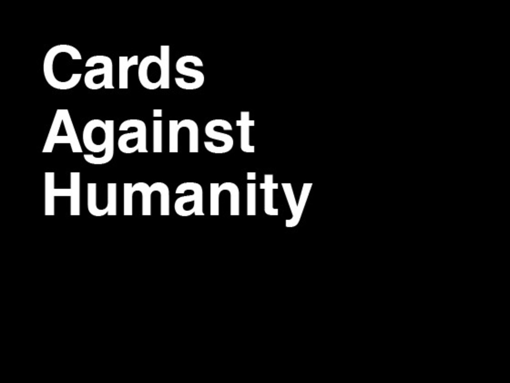 Cards Against Humanity's video poster