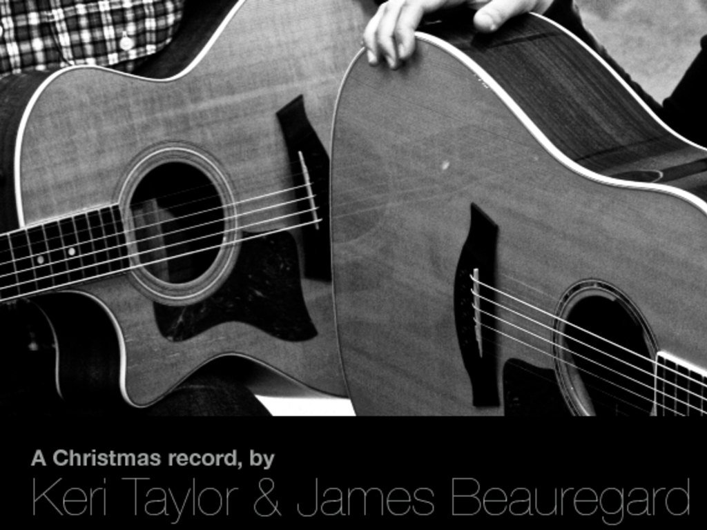 A Christmas record, by Keri Taylor & James Beauregard's video poster