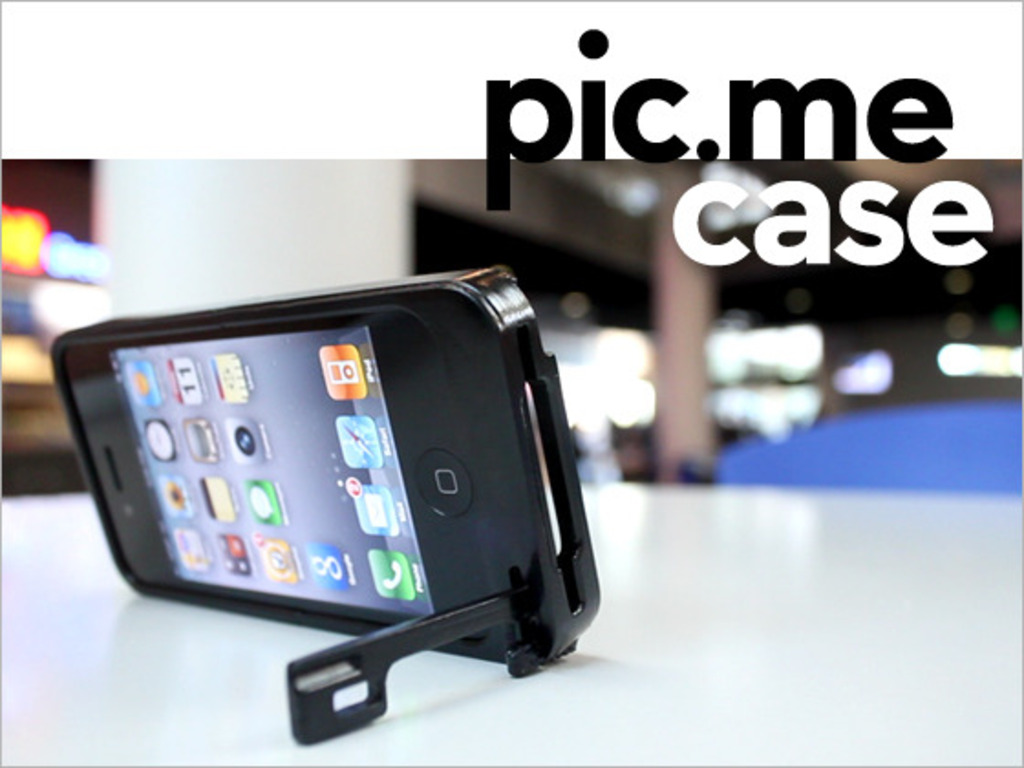 The "pic.me" iPhone 4 Tripod Case's video poster