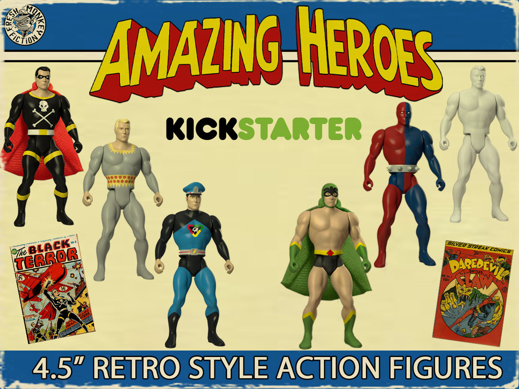 Amazing Heroes: Retro Style Super Hero Action Figures's video poster