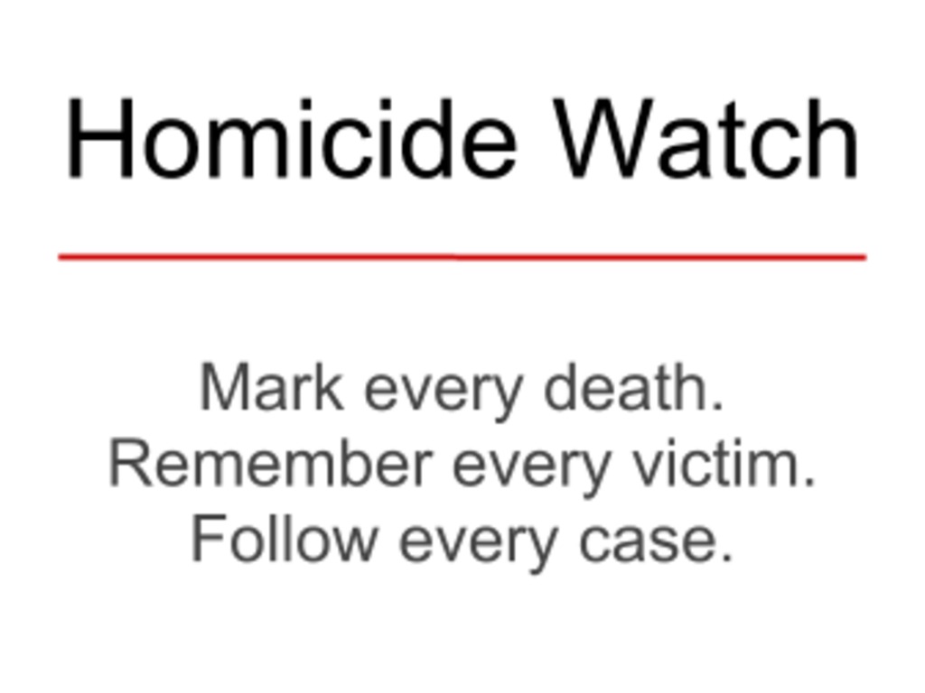 A One Year Student Reporting Lab within Homicide Watch DC's video poster
