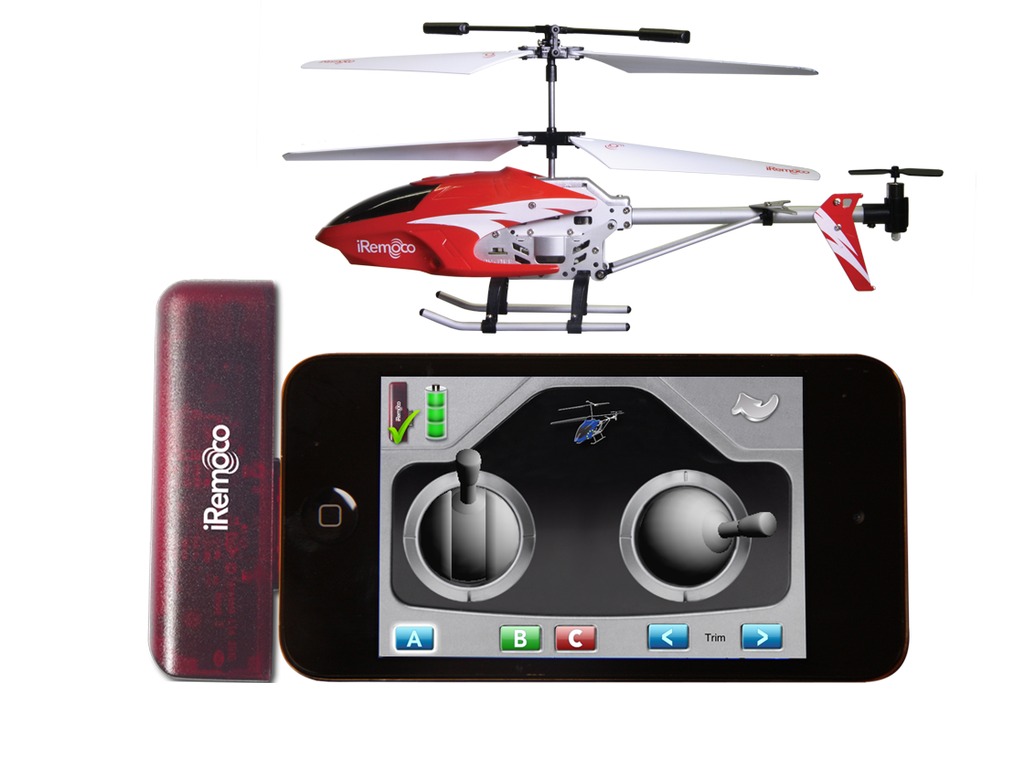 iRemoco - remote control helicopter for iPhone, iPod & iPad's video poster