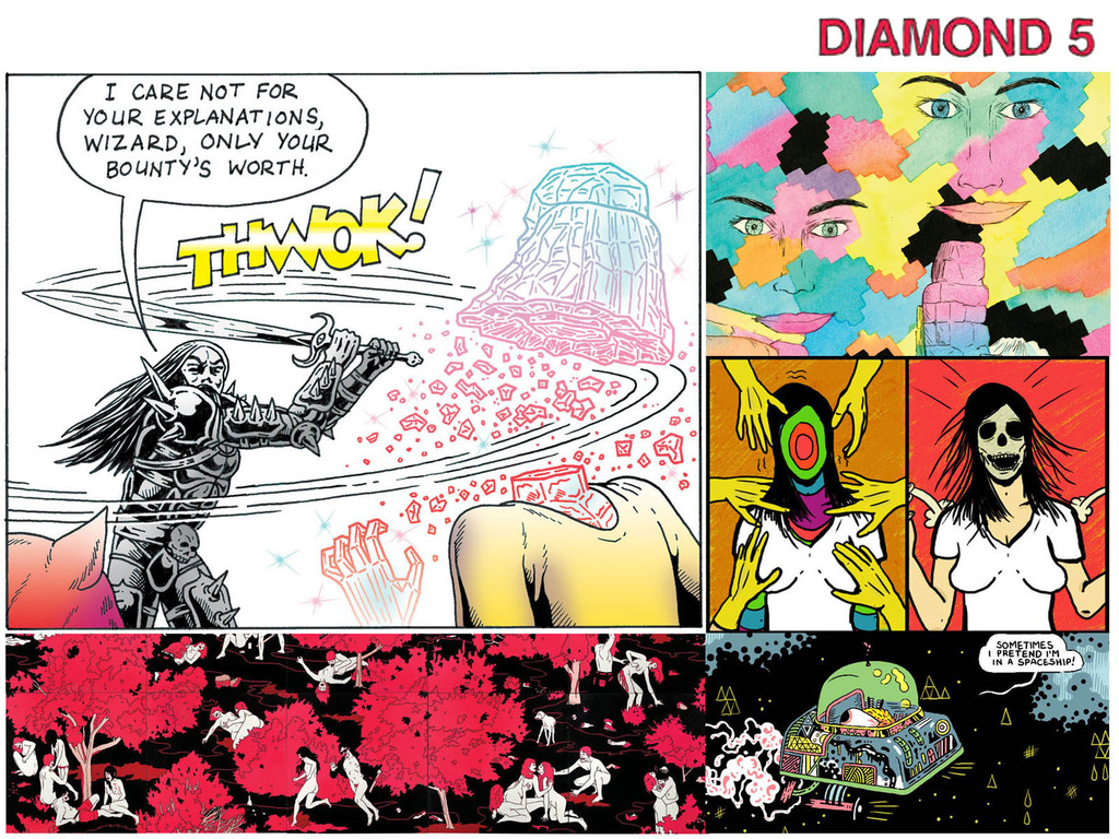 DIAMOND COMICS #5 - Free comics newspaper of experimental & psychedelic art's video poster