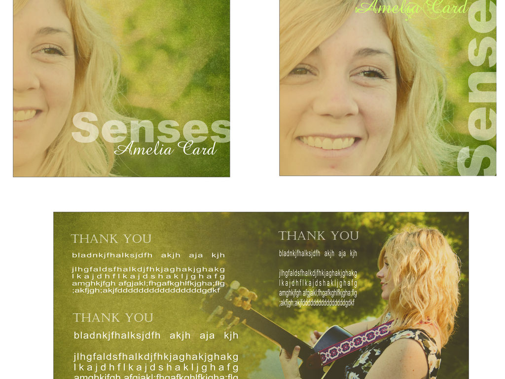 Amelia Card's FIRST CD "Senses"'s video poster